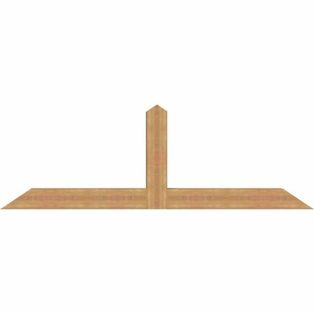 Ekena Millwork Portland Smooth Timber Gable Bracket, Western Red Cedar, 84"W x 28"H x 5 1/2"D x 5 1/2"F, 8/12 Pitch GBW084X28X0606POR00SWR